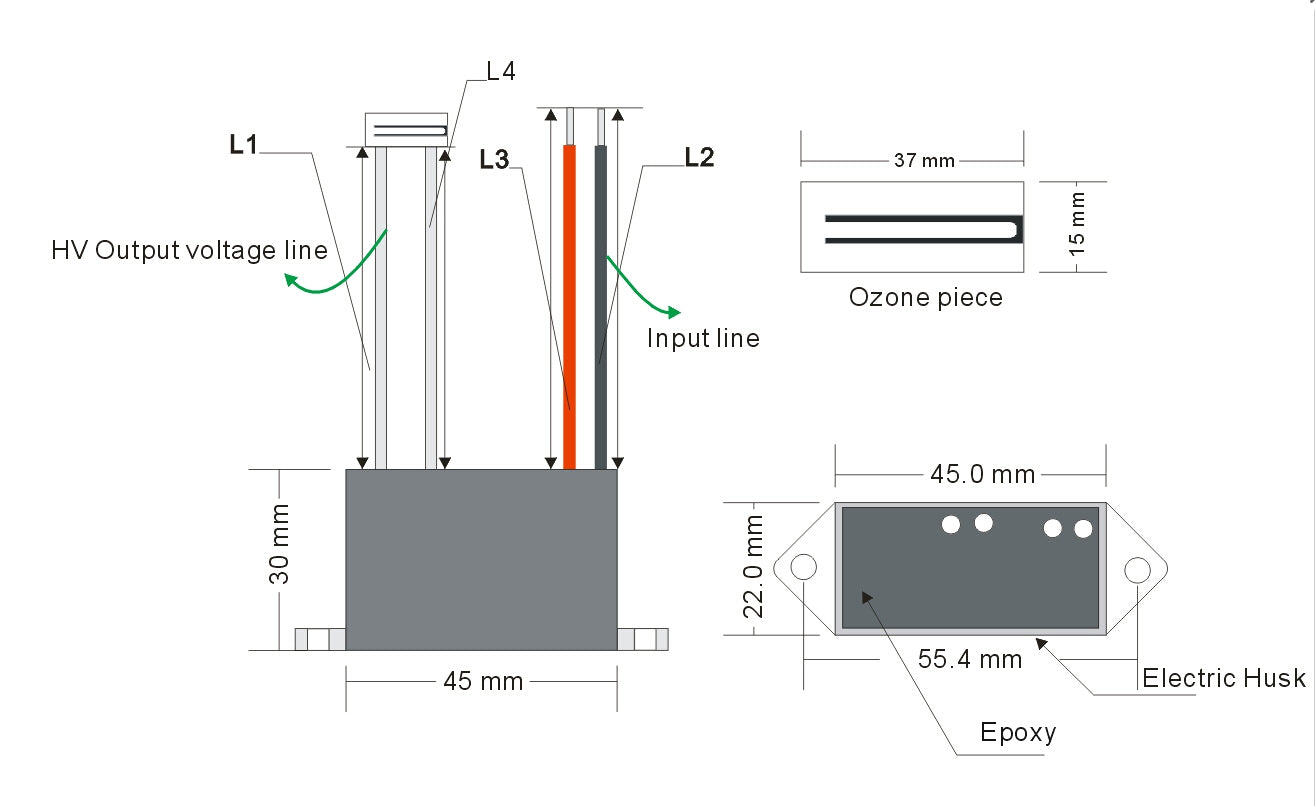 DIY Ozone Generator Air Water Sterilizer Purifier Cleaner