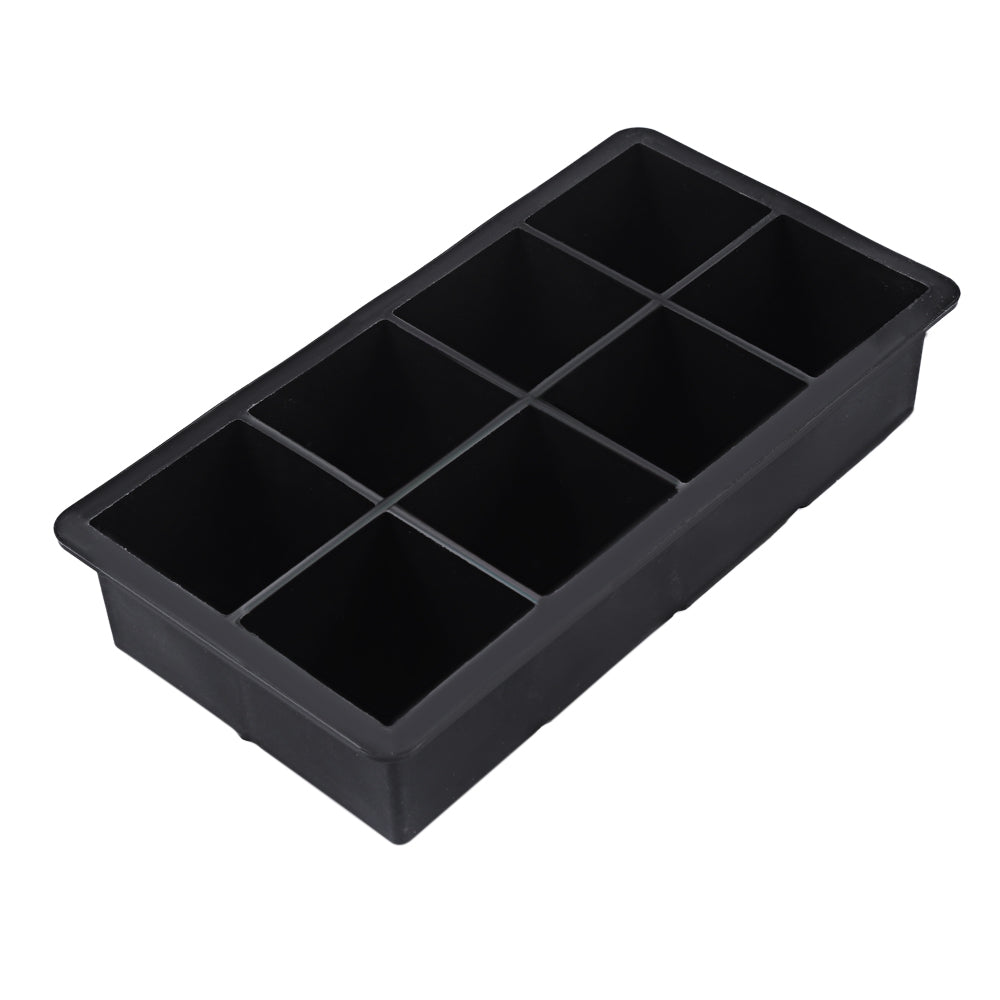 8 Cavity Large Size Silicone Ice Cube Tray Mold for Whiskey Cocktail