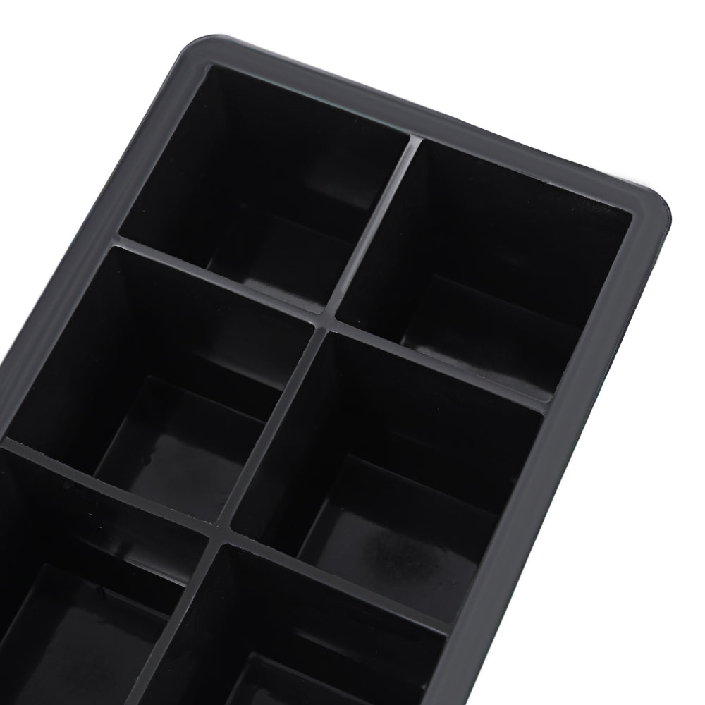 8 Cavity Large Size Silicone Ice Cube Tray Mold for Whiskey Cocktail
