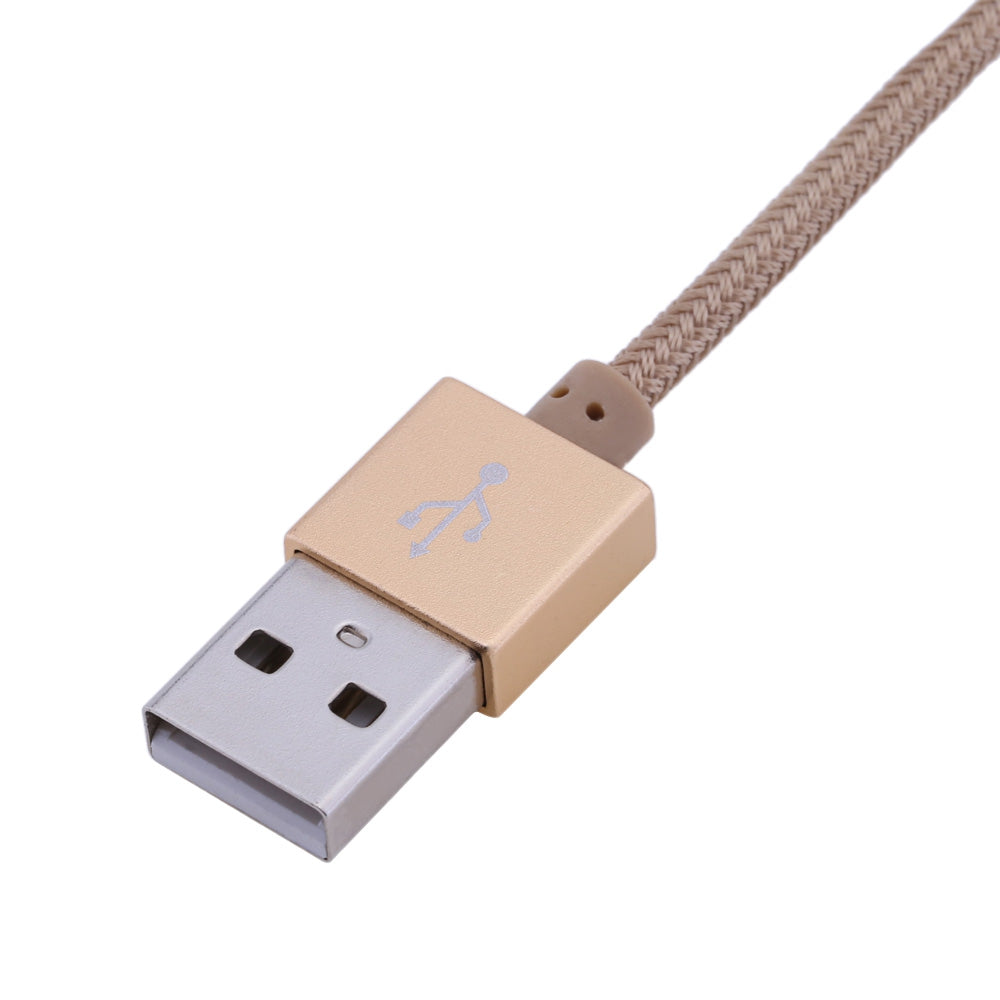 Awei CL - 400 1M Universal Nylon Braided Micro USB Charging Connector Sync Data Cable