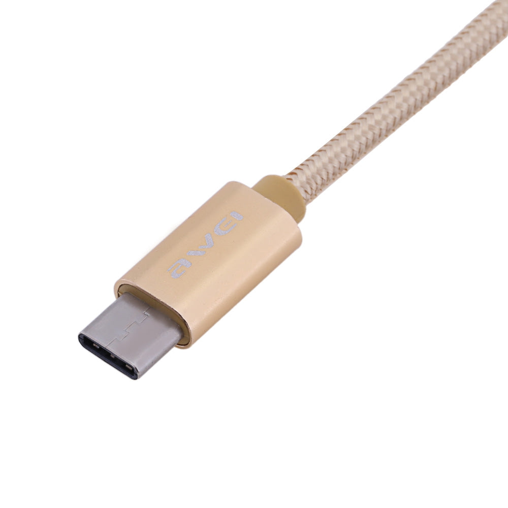 Awei CL - 960 1M USB 3.0 Type-C Nylon Braided Charging Data Wire