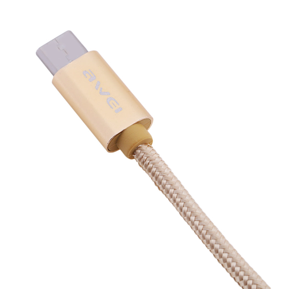 Awei CL - 960 1M USB 3.0 Type-C Nylon Braided Charging Data Wire