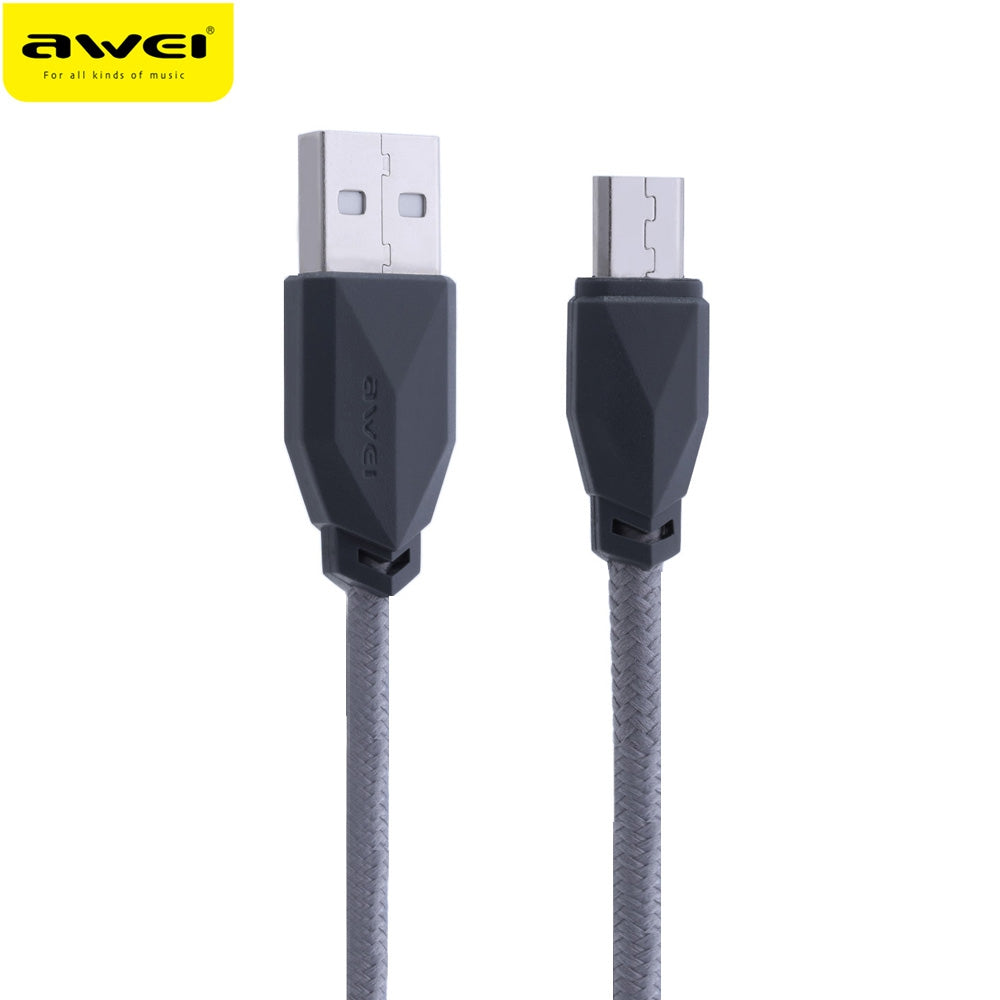 Awei CL - 982 1M Universal Nylon Braided Micro USB Data Charging Cable