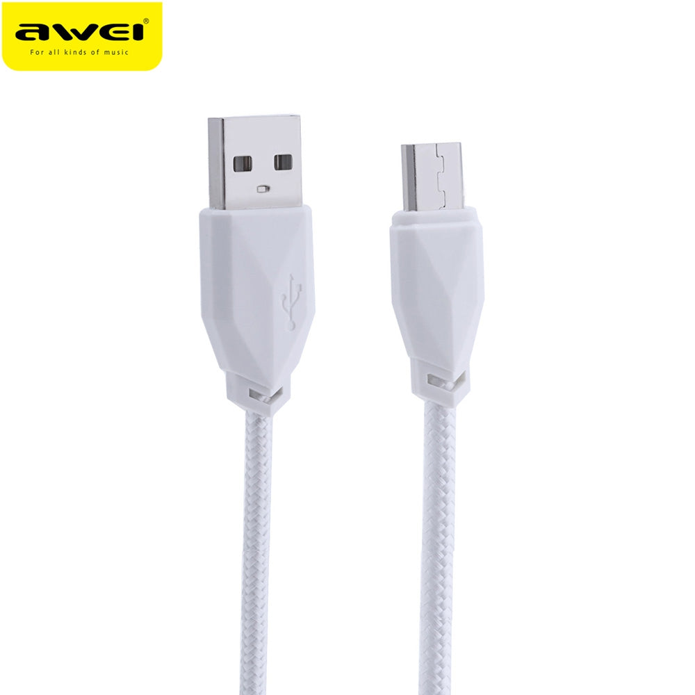 Awei CL - 982 1M Universal Nylon Braided Micro USB Data Charging Cable