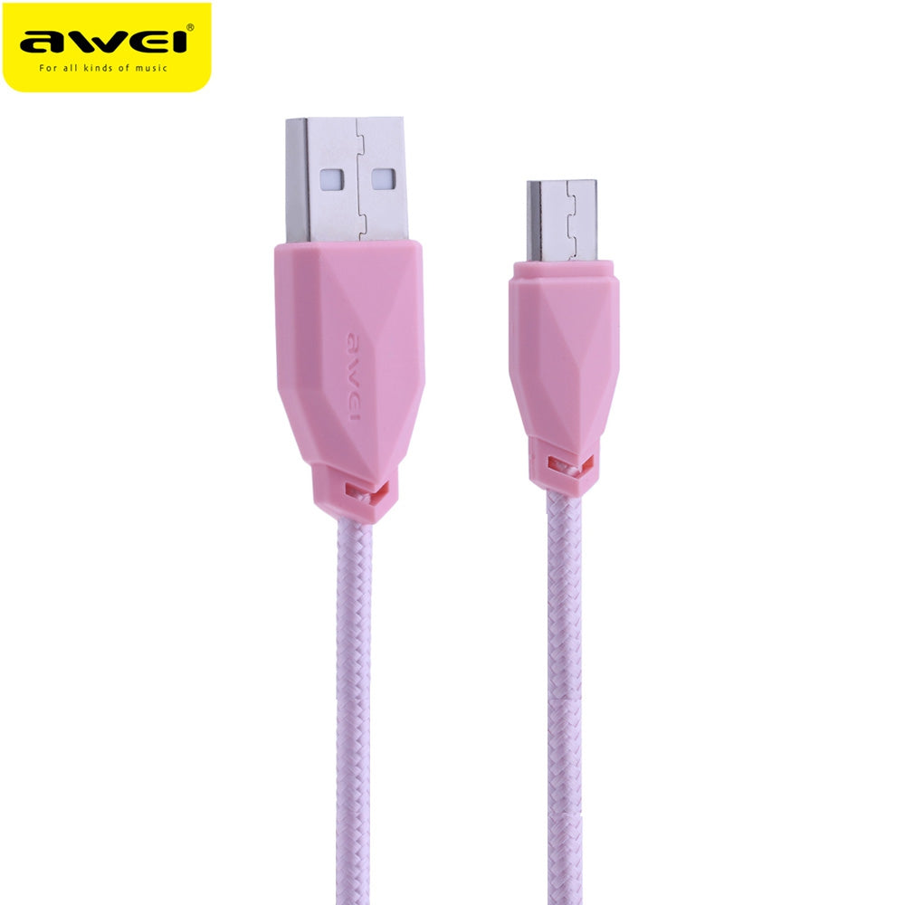 Awei CL - 982 1M Universal Nylon Braided Micro USB Data Charging Cable