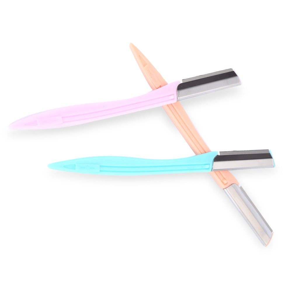 3pcs Sharp Mini Makeup Knife Scissor Kit Tools  Eyebrow Trimmer