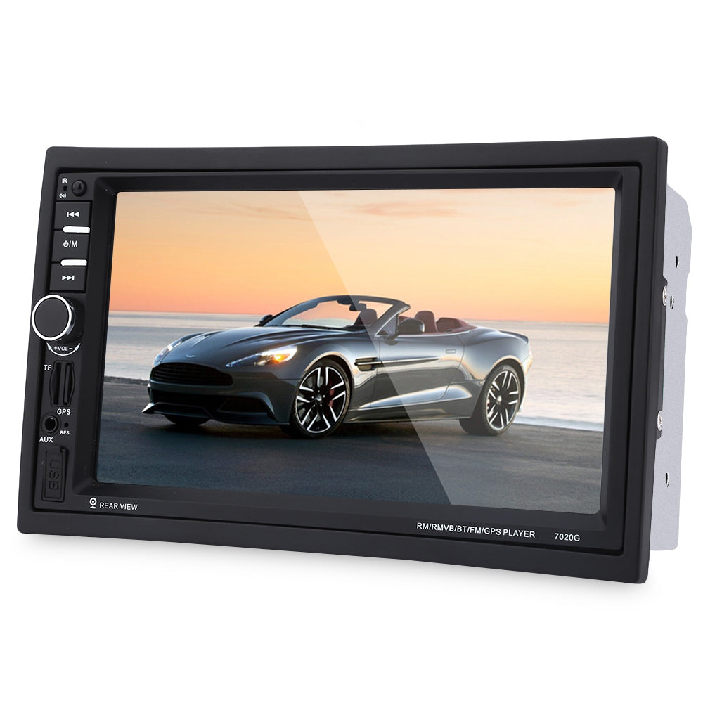 7020G 7 inch Car Audio Stereo MP5 Player 12V Auto Video Remote Control GPS Navigation Function