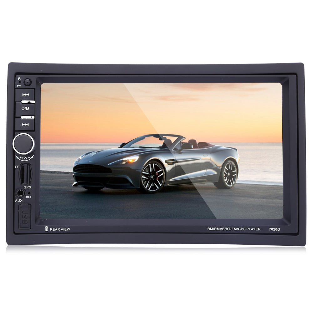 7020G 7 inch Car Audio Stereo MP5 Player 12V Auto Video Remote Control GPS Navigation Function