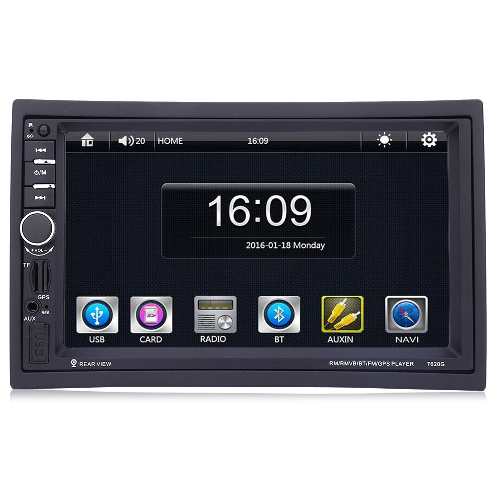 7020G 7 inch Car Audio Stereo MP5 Player 12V Auto Video Remote Control Rearview Camera GPS Navig...