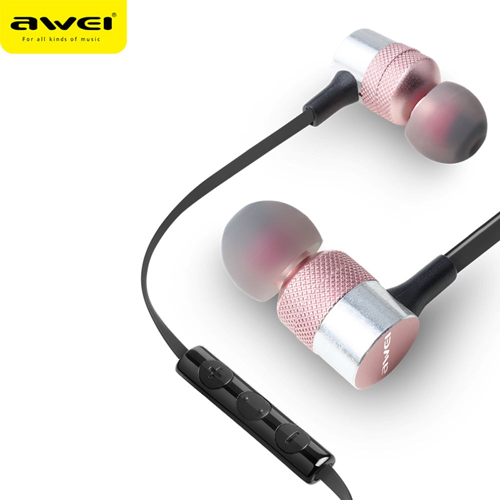 AWEI ES - 20TY 3.5MM Plug Wired Stereo HiFi Music Earphones Headphones