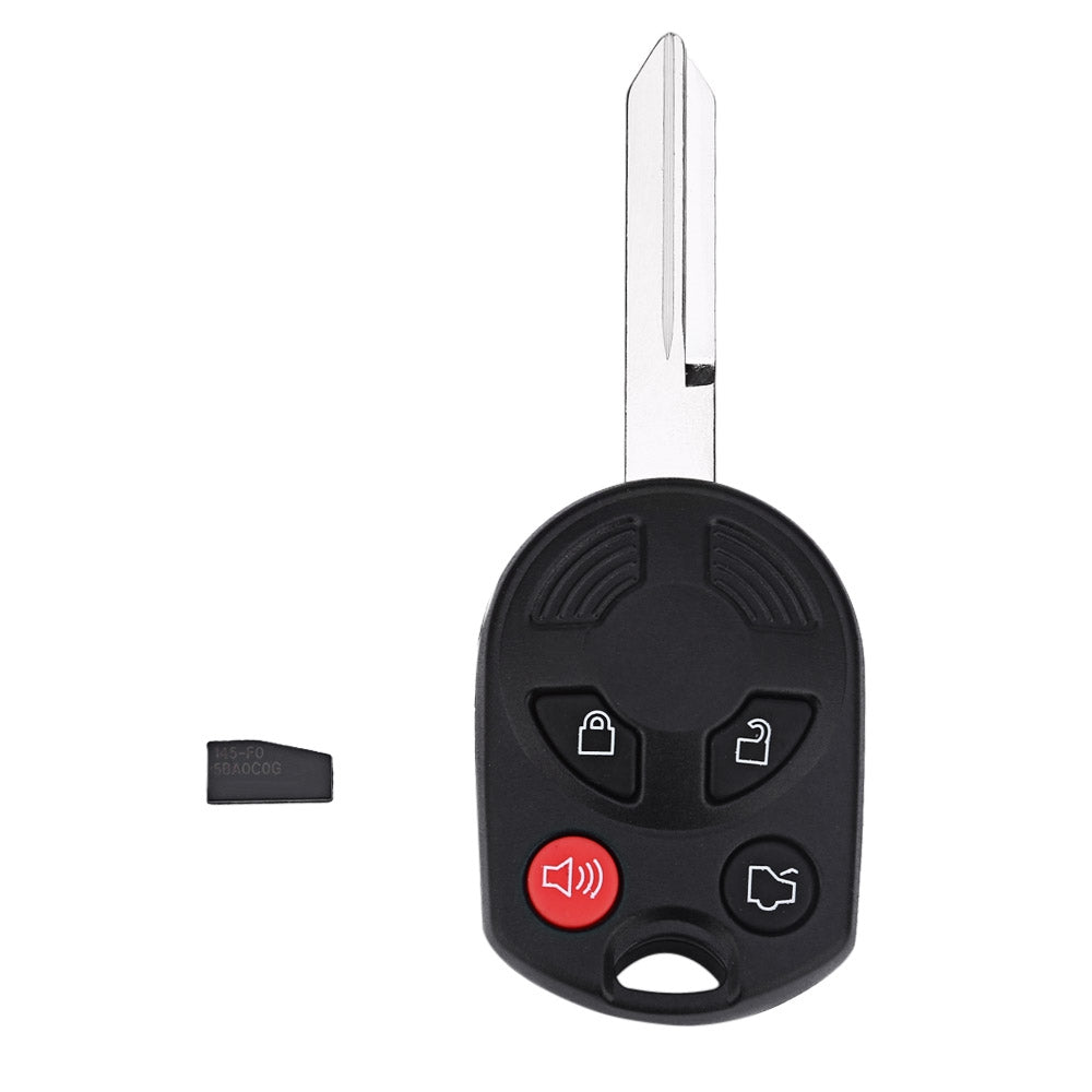 Car Ignition Uncut Remote Key with Transponder 63 Chip for Ford