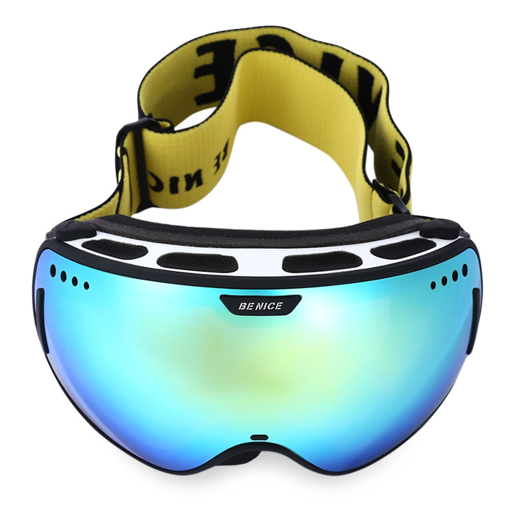 BENICE UV Protection Double Anti-fog Lens Big Spherical Skiing Glasses Snow Goggles