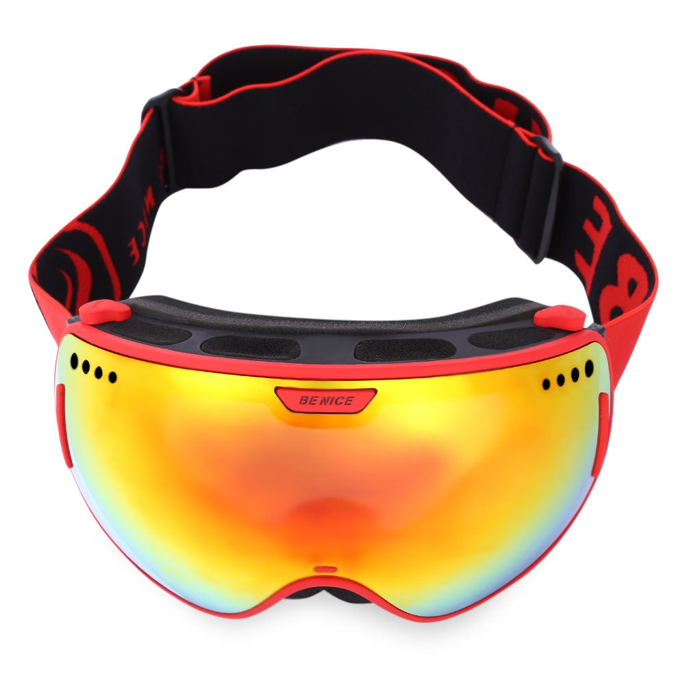 BENICE UV Protection Double Anti-fog Lens Big Spherical Skiing Glasses Snow Goggles