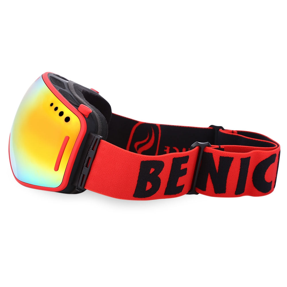 BENICE UV Protection Double Anti-fog Lens Big Spherical Skiing Glasses Snow Goggles