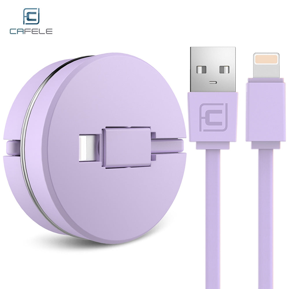 CAFELE Retractable USB Fast Charging Cable 8 Pin for iPhone 1M