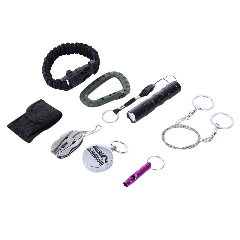 7 in 1 Outdoor Camping Travel Hiking Survival Tools Set Kit