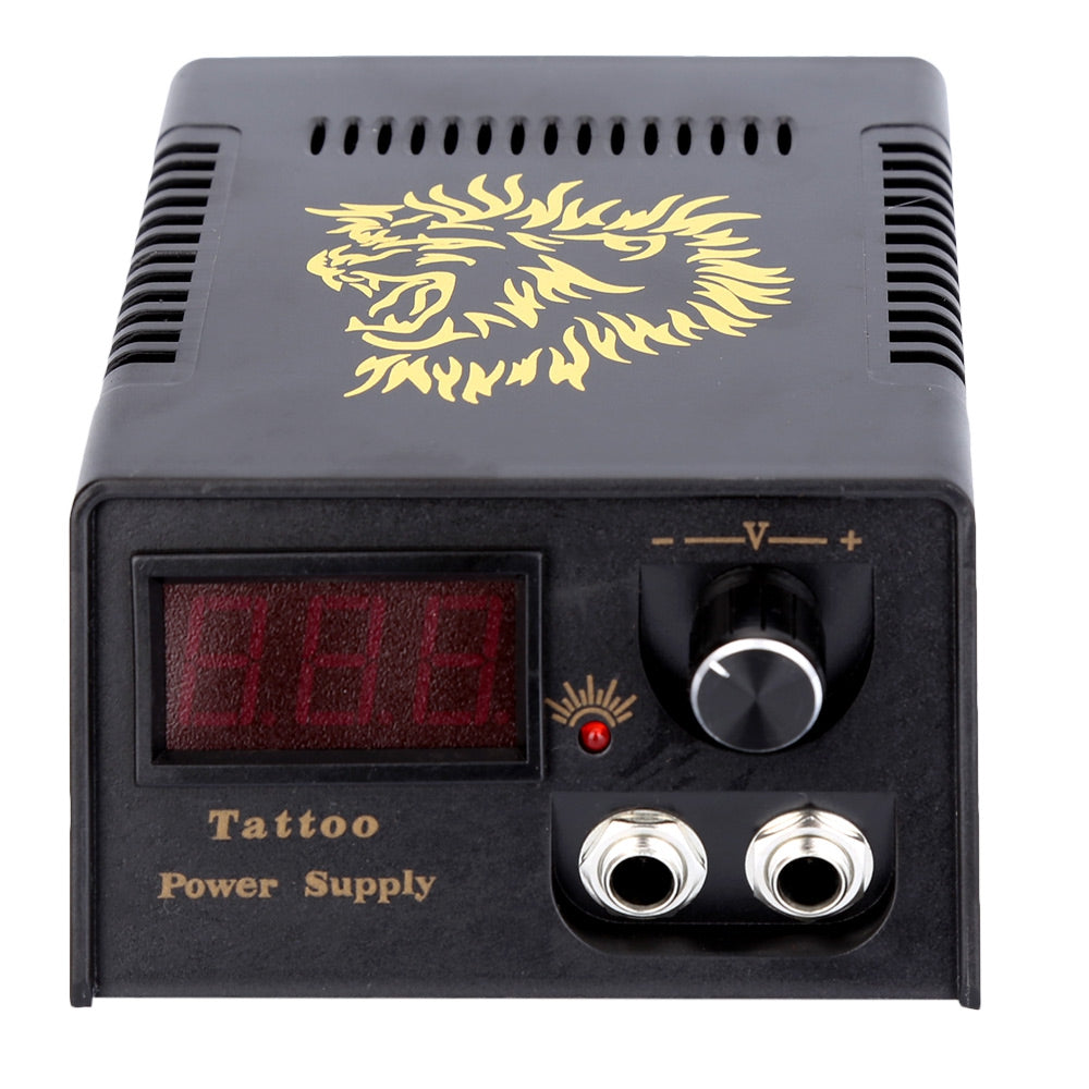 Complete Tattoo Kit Power Supply Tips 2 Machine Guns Shader Liner