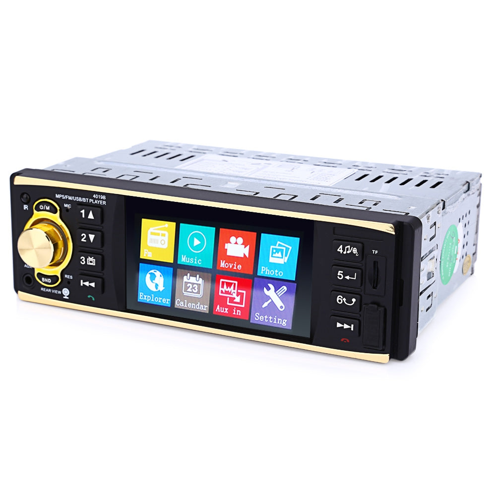 4019B 4.1 inch Vehicle-mounted MP5 Player Stereo Audio Car Video FM Radio with Camera Remote Con...