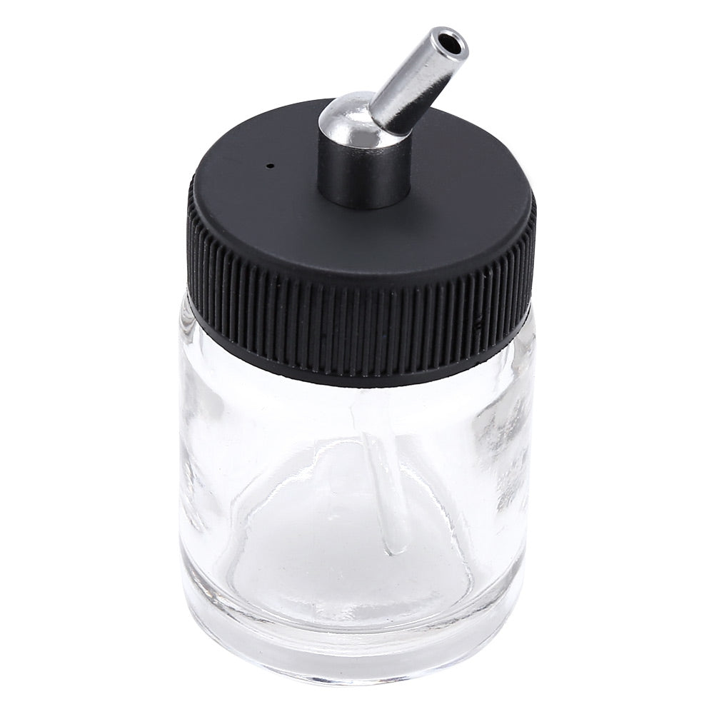 10pcs Airbrush Glass Bottle Jar 22cc Standard Suction Lid