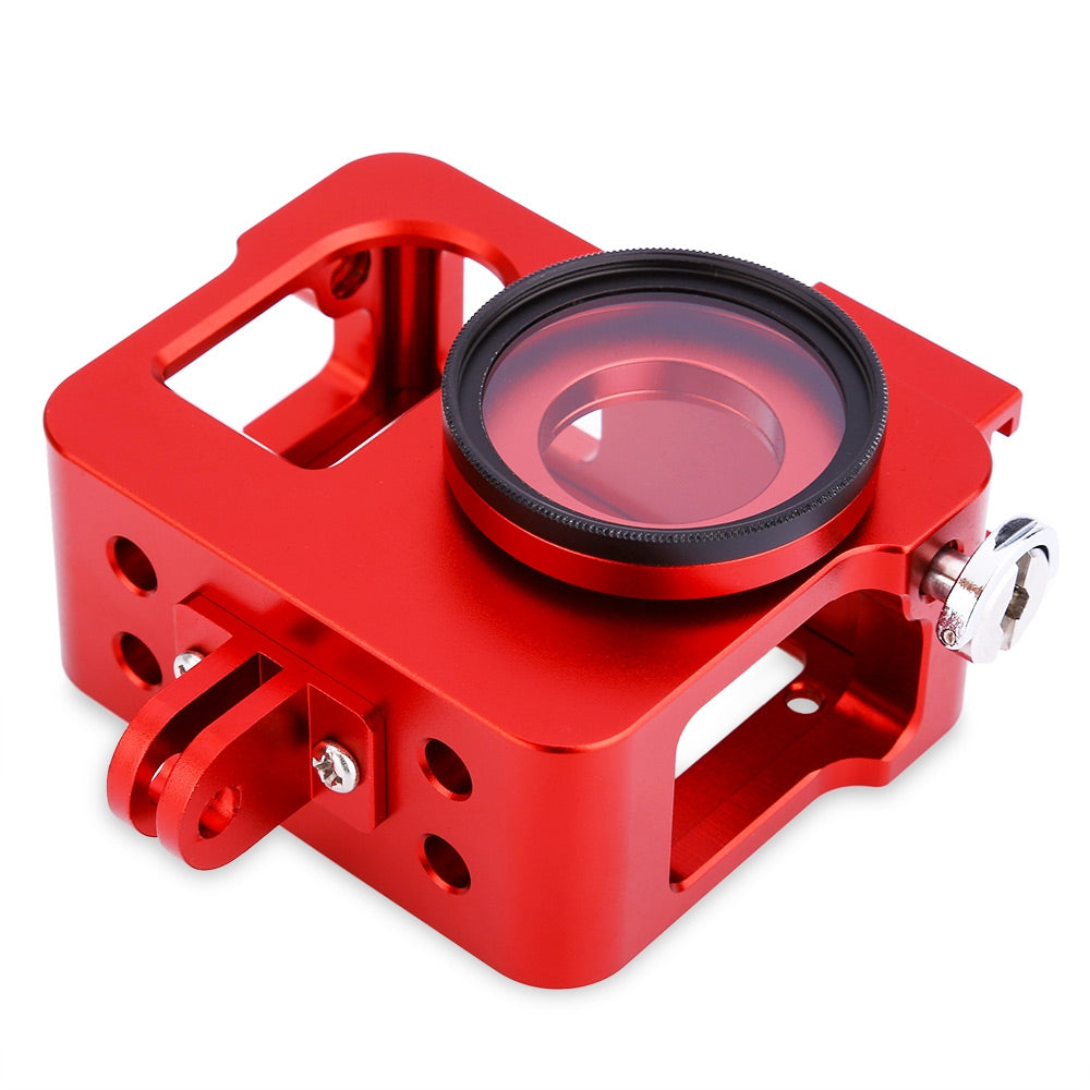 Aluminum Alloy Protective Frame Housing Case with Filter Lens for SJ400