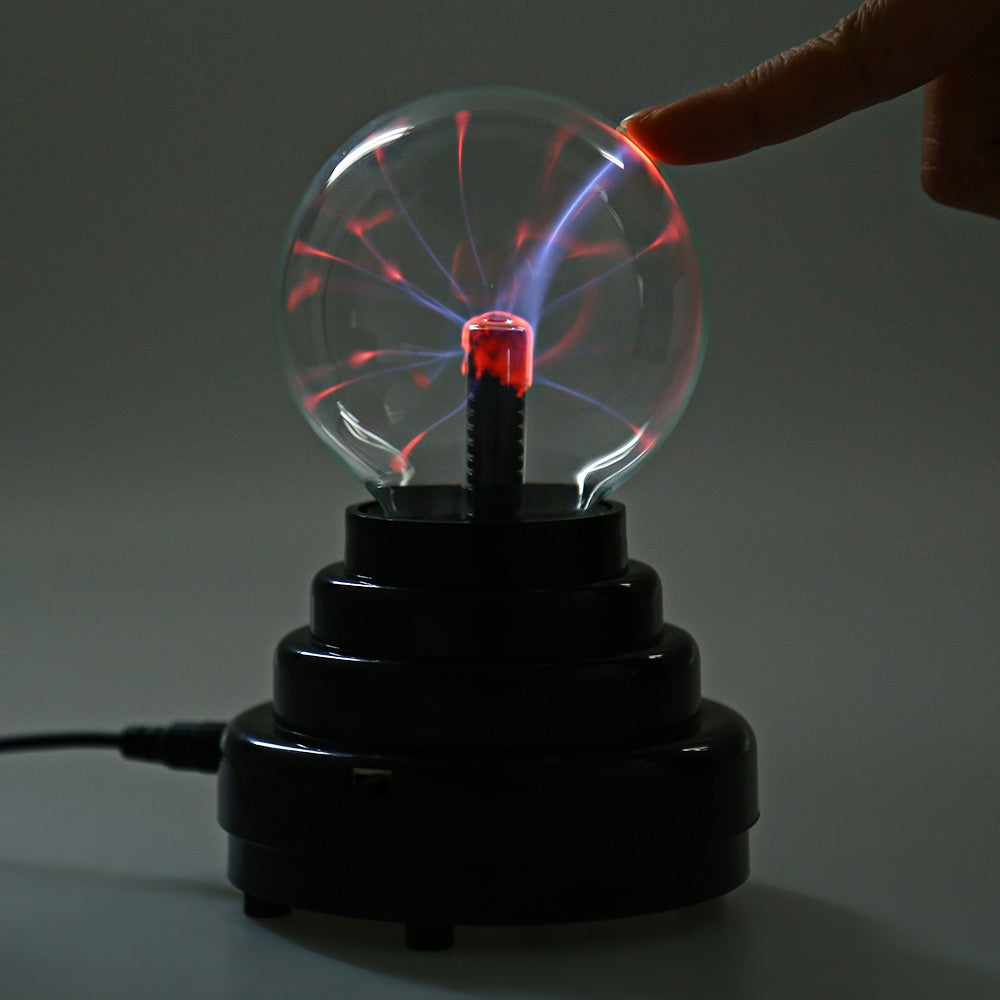 3 Inch Touch Sensitive LED Plasma Globe Ball Lamp Night Light