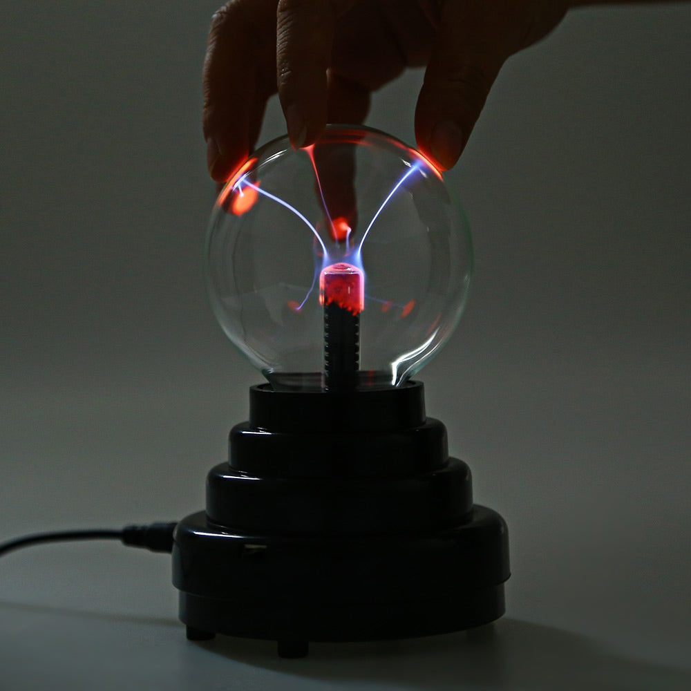 3 Inch Touch Sensitive LED Plasma Globe Ball Lamp Night Light