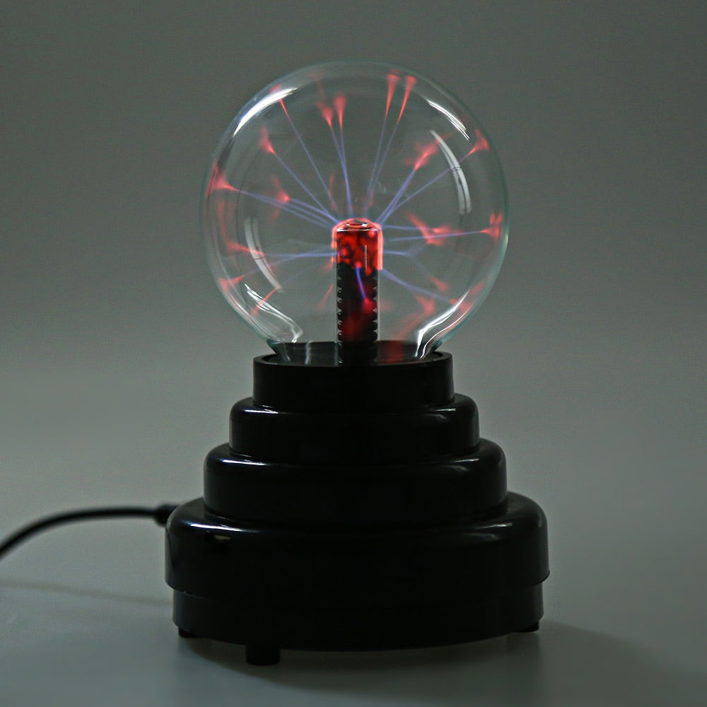 3 Inch Touch Sensitive LED Plasma Globe Ball Lamp Night Light