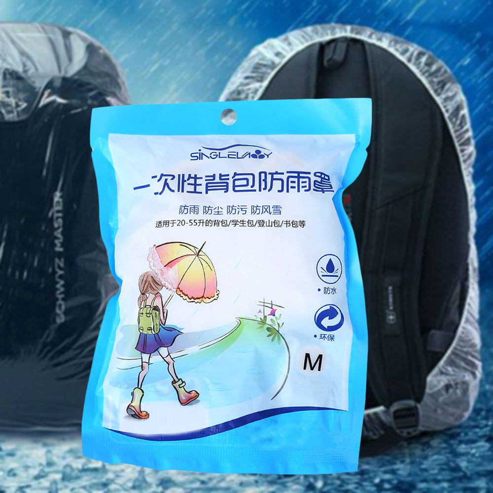 Disposable Dustproof Bag Rain Cover for Outdoor Climbing Hiking Equipment