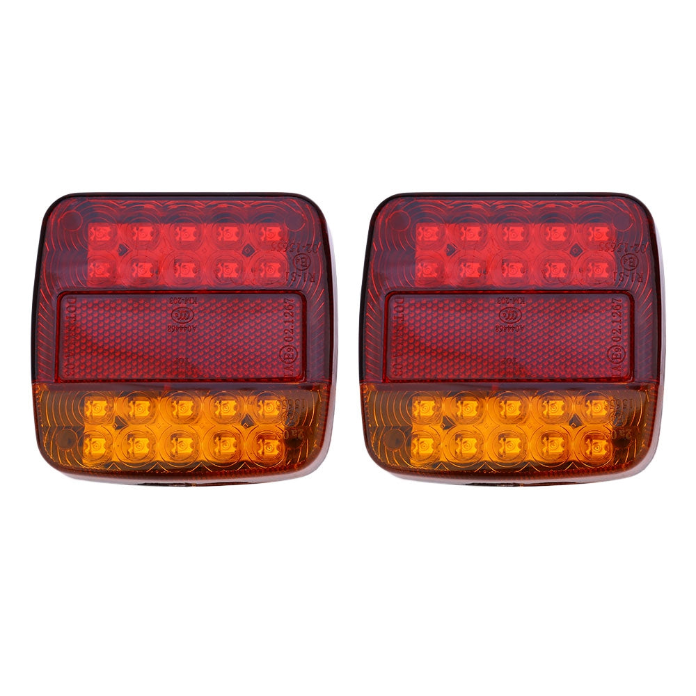 12V Trailer Truck Rear Tail Light Turn Signal Brake Number Plate Lamp