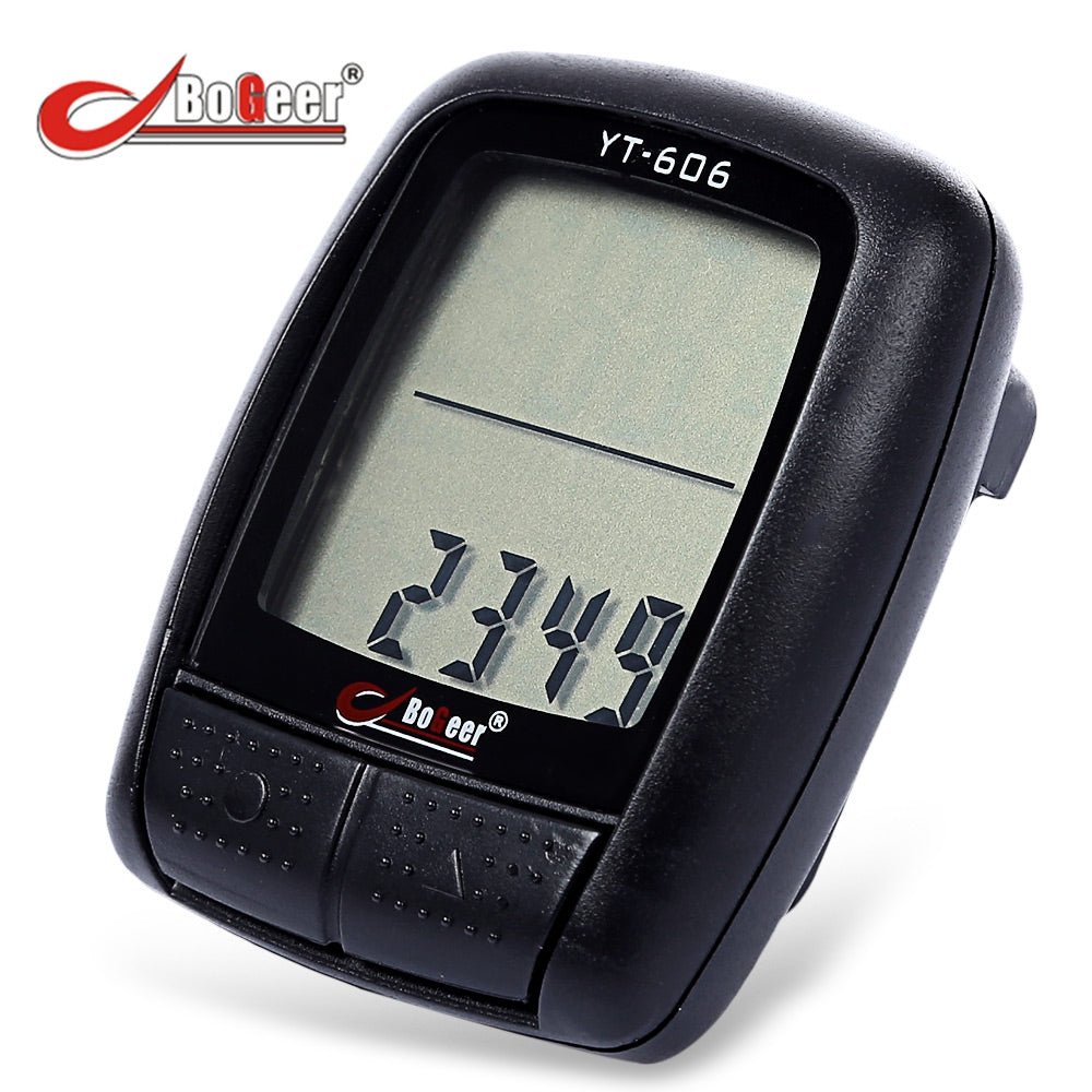 BOGEER YT - 606 Waterproof Wired Cycling Computer 16 Vital Functions Bike Speedometer Multifunct...