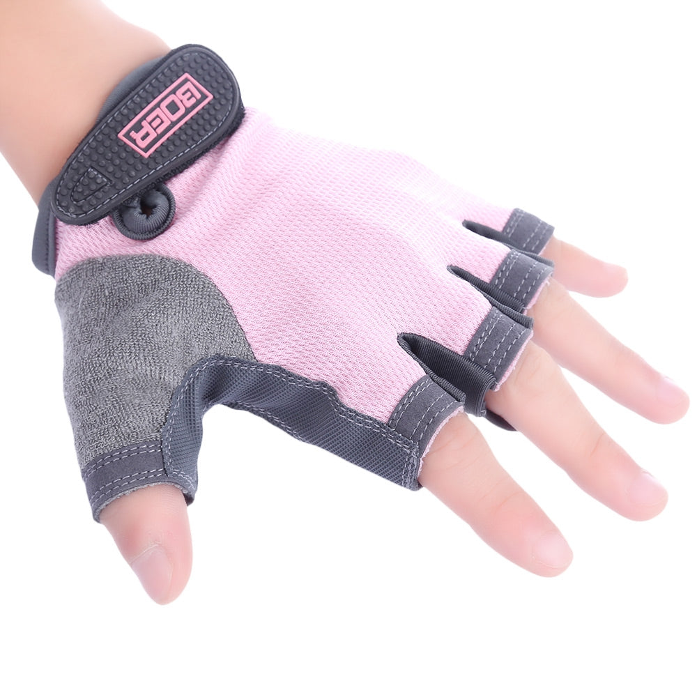 BOER Paired Fitness Sport Gym Exercise Weightlifting Women Half Finger Gloves