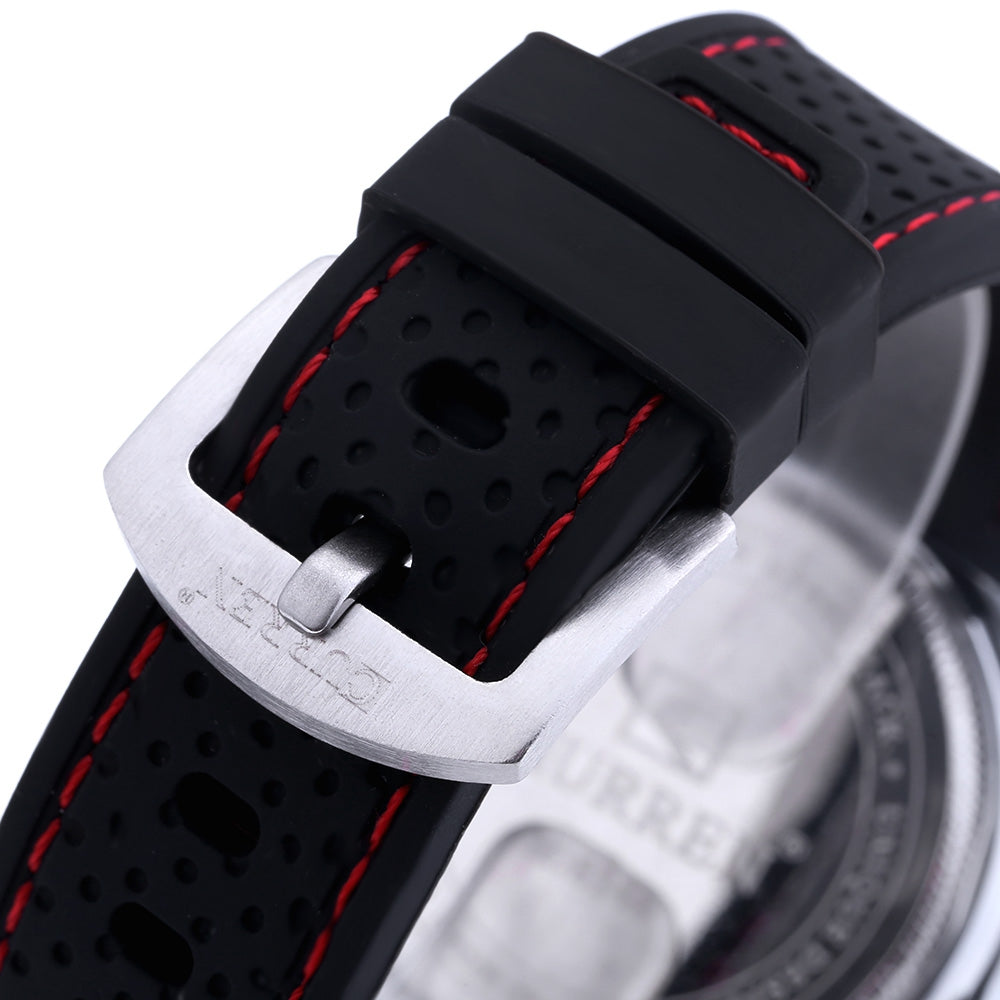 CURREN 8146 Male Quartz Watch Luminous Pointer Three Decorative Sub-dials 3ATM Wristwatch