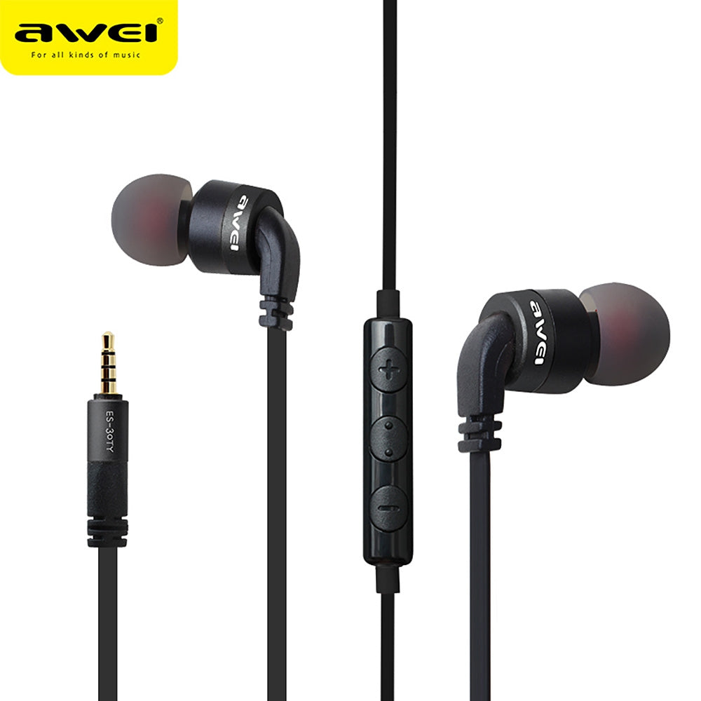 AWEI ES - 30TY Wired Stereo In-ear HiFi Music Earphones Headphones