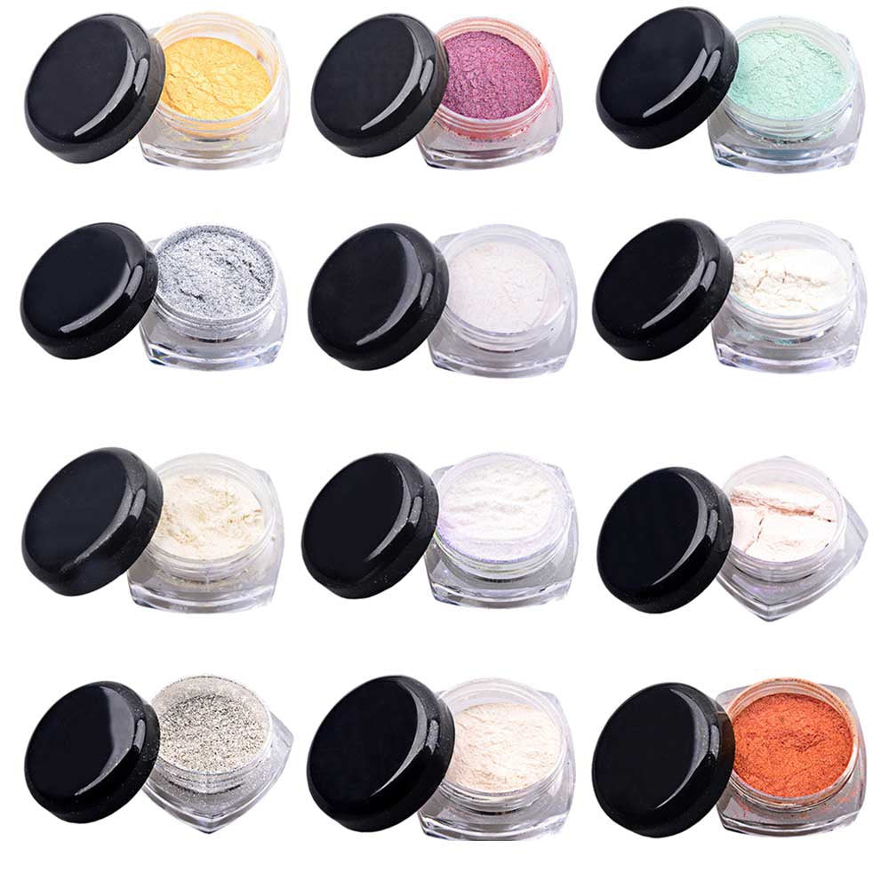 Colorful Glitter Magic Mirror Chrome Effect Dust Shimmer Nail Art Powder