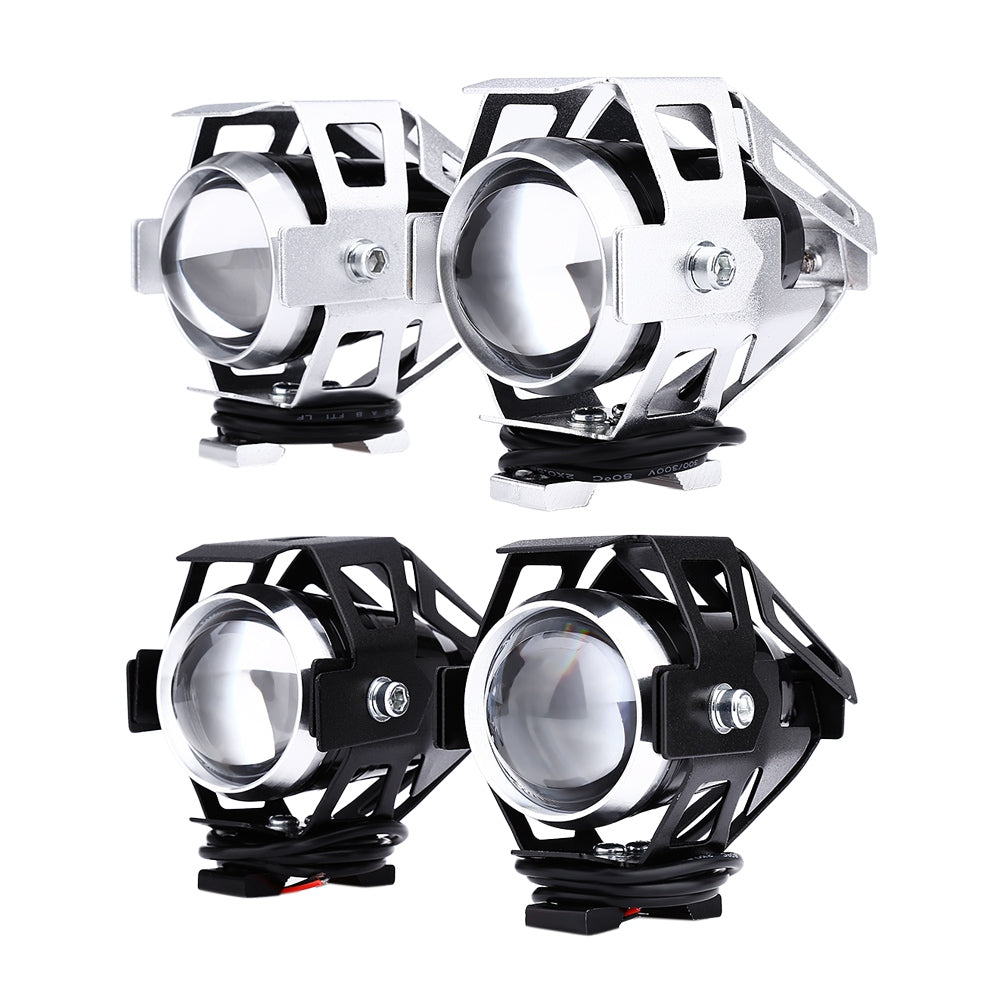 2pcs HP - M005 125W 12V 3000LM U5 LED Transform Spotlight Motorcycle Headlight Fog Lamp