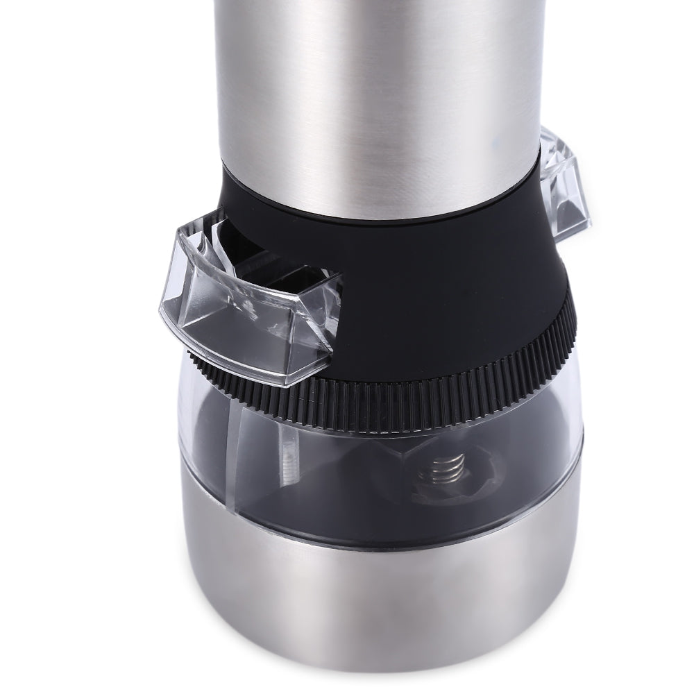 2 in 1 Electric Stainless Steel Pepper Salt Mill Grinder Kitchen Accessory