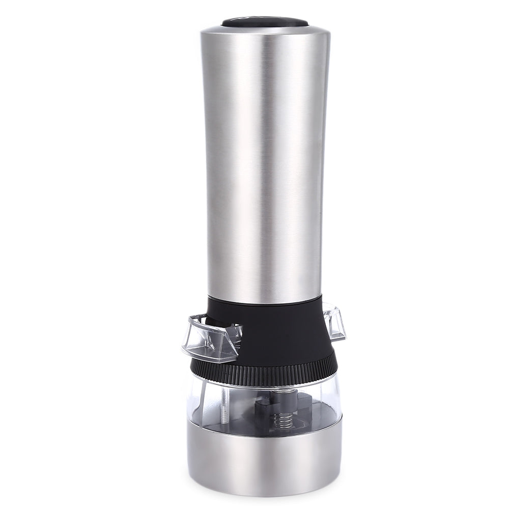 2 in 1 Electric Stainless Steel Pepper Salt Mill Grinder Kitchen Accessory