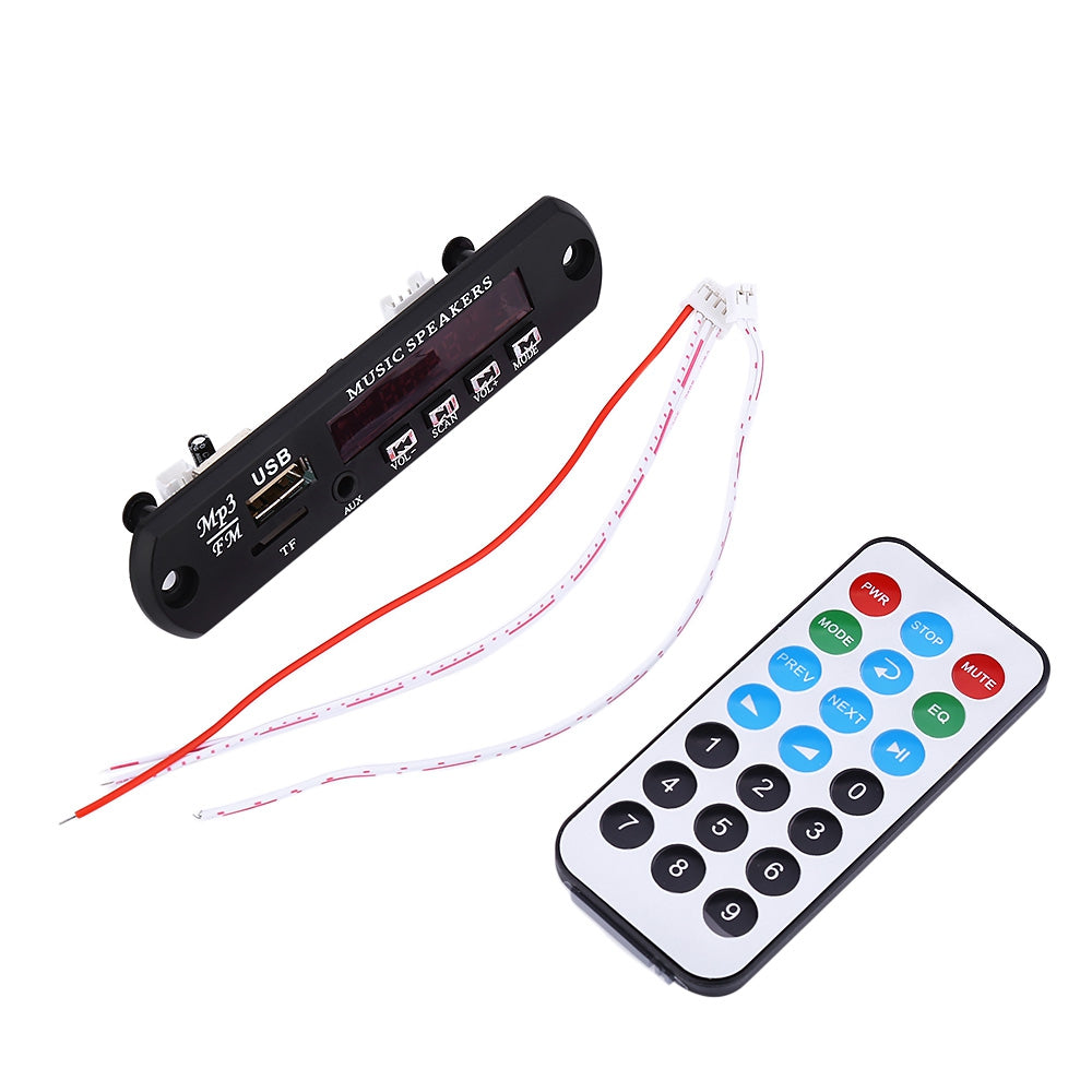 Audio Module WMA MP3 Player Decoder Board Module TF Card Slot USB Port FM Remote Display