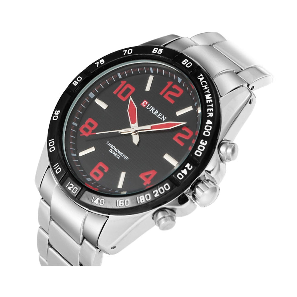 Curren 8107 Male Quartz Watch 30M Water Resistance Stainless Steel Band Wristwatch