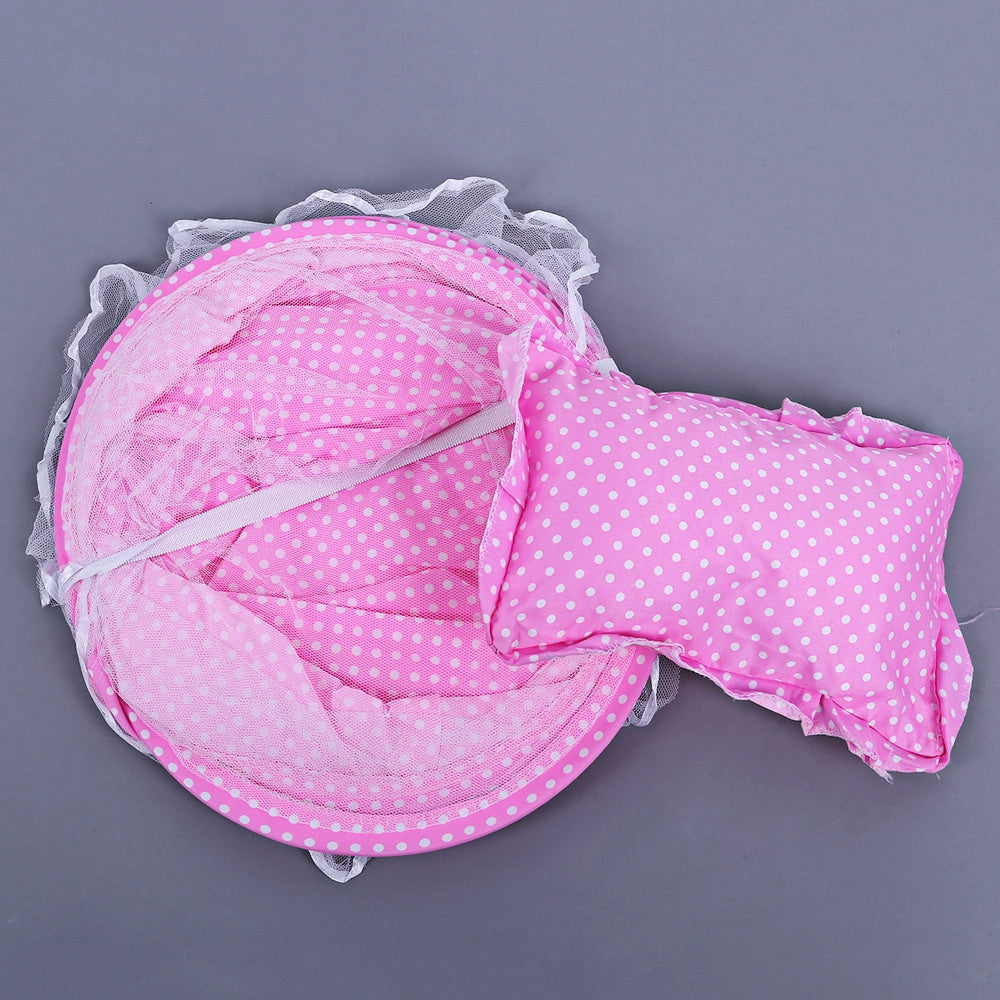 4pcs Sweet Portable Type Comfortable Babies Sealed Mosquito Net Mattress Pillow Mesh Bag
