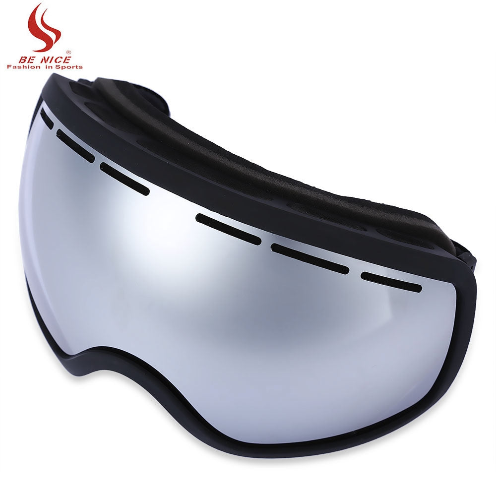 BENICE UV Protection Anti-fog Big Skiing Goggles Men Women Snowboarding Glasses