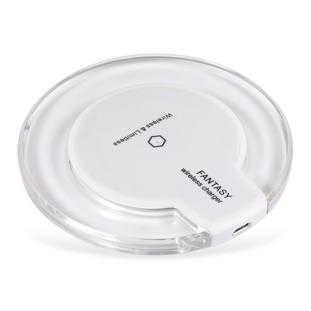 Crystal Clear Qi Wireless Charger + Charging Receiver + Transparent Back Cover for iPhone 6 / 6S