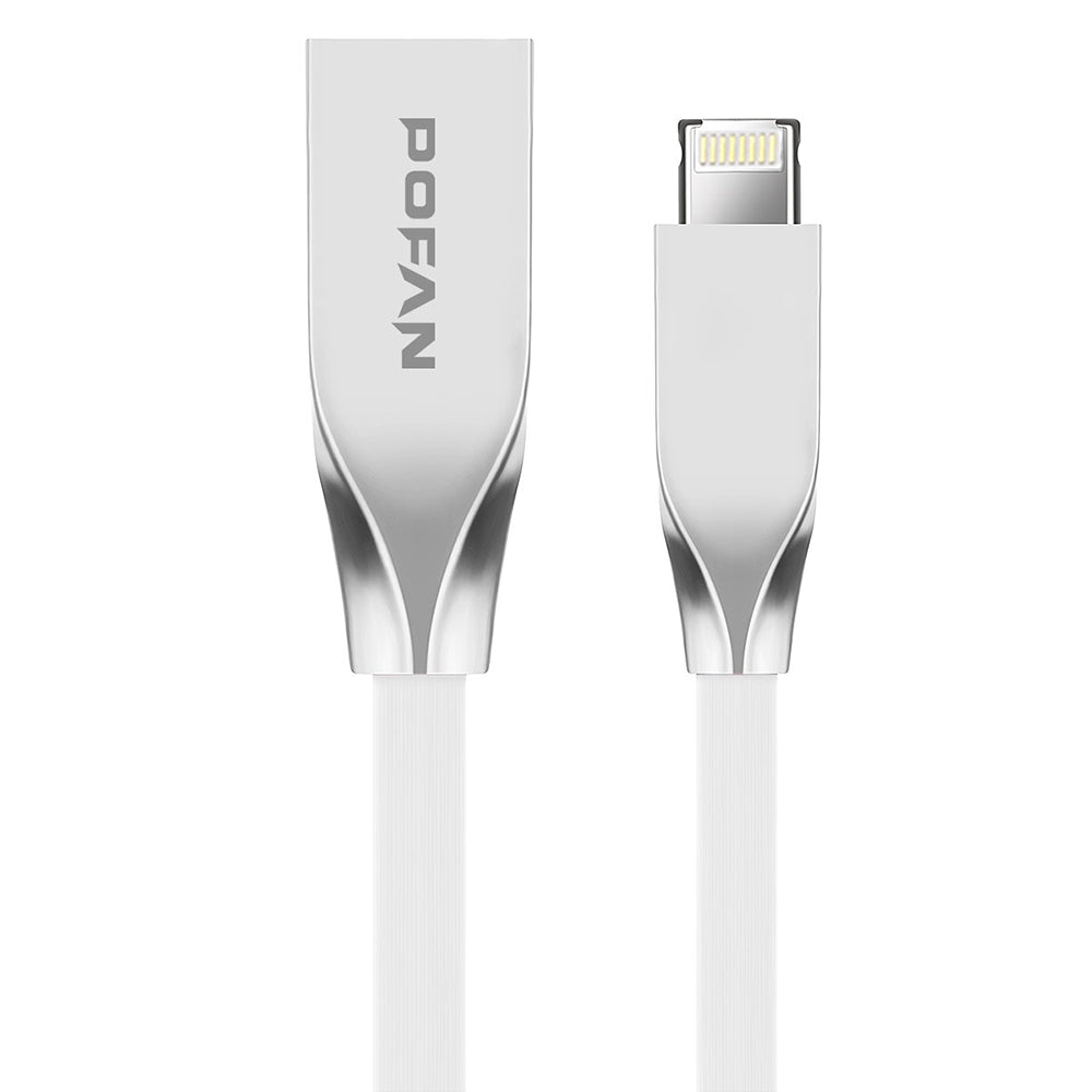 5pcs POFAN Zinc Alloy Housing 8 Pin Micro USB Data Transfer Charging Cable for iPhone Samsung PV...