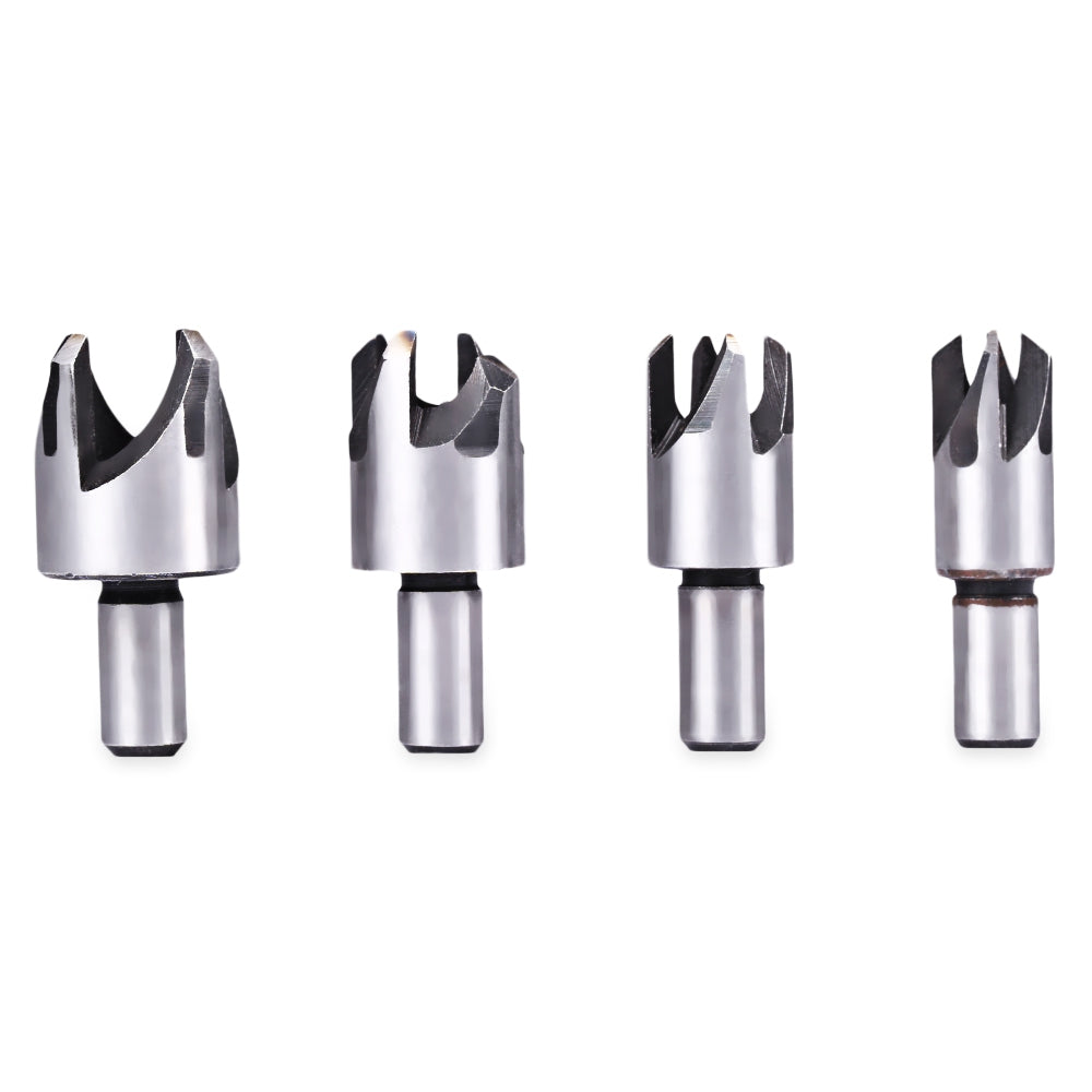 8pcs Woodworking Cork Drill Bit Knife Straight and Tapered Cutting Tool