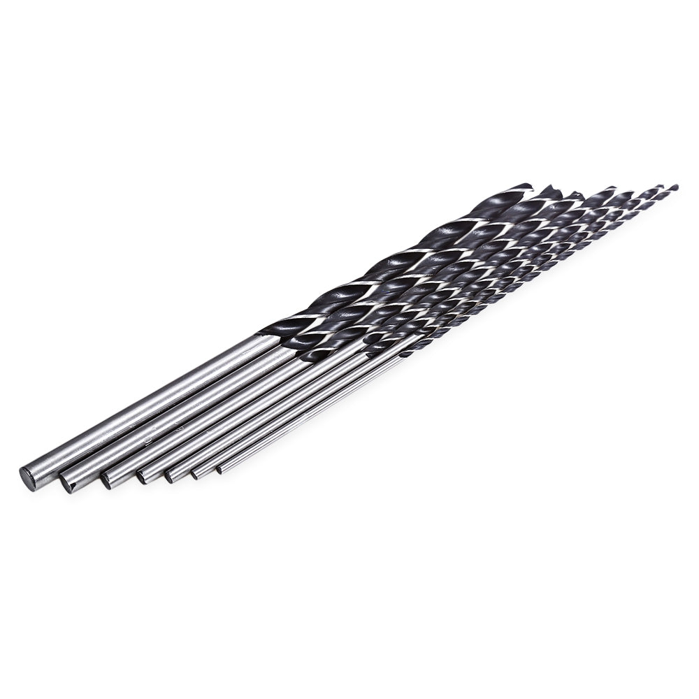 7pcs 300mm Extra Long High-carbon Steel Three Point Woodworking Drill