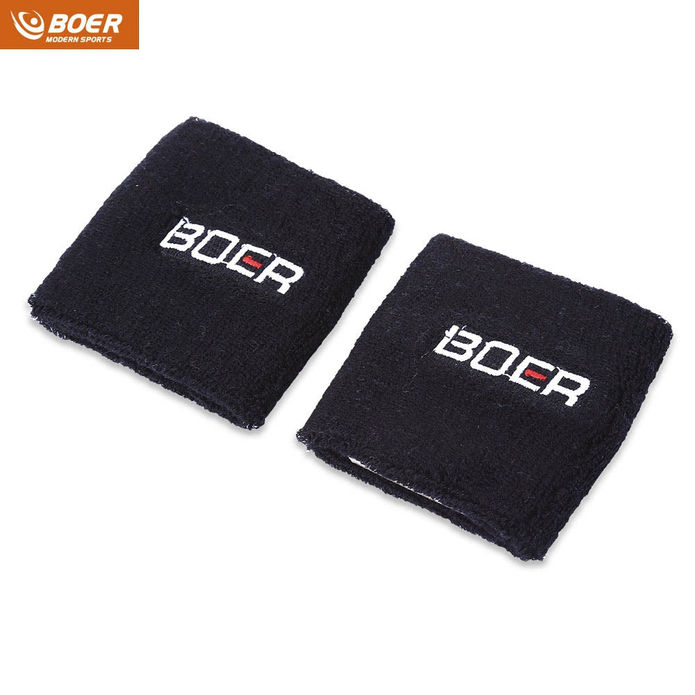 BOER Paired Elastic Wrist Band Wrap Guard Strap Outdoor Tennis Basketball Towel Wristband