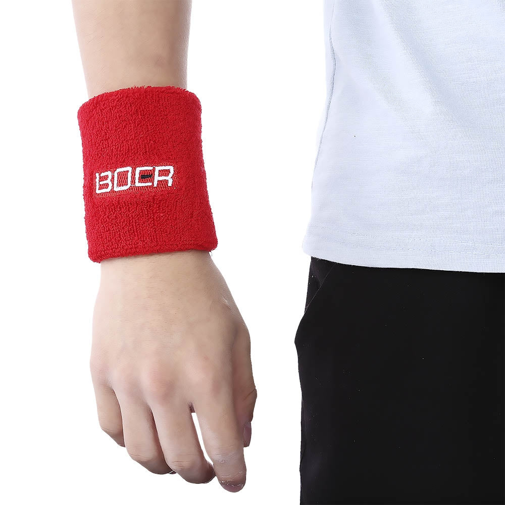 BOER Paired Elastic Wrist Band Wrap Guard Strap Outdoor Tennis Basketball Towel Wristband