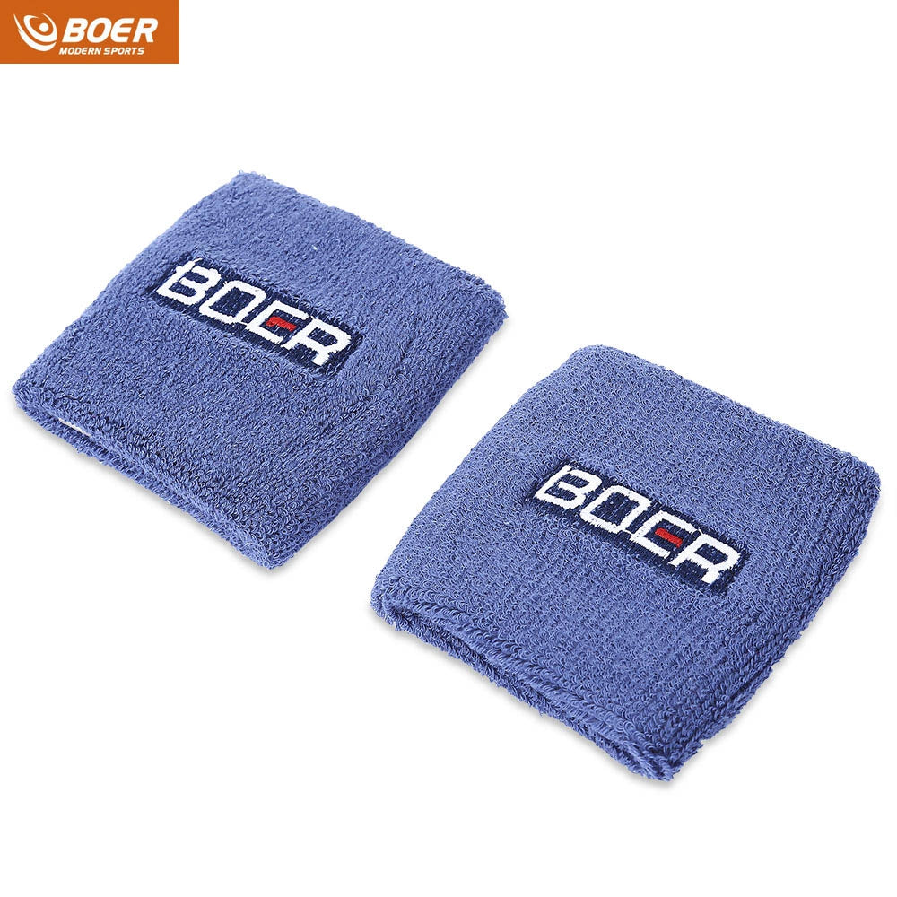 BOER Paired Elastic Wrist Band Wrap Guard Strap Outdoor Tennis Basketball Towel Wristband