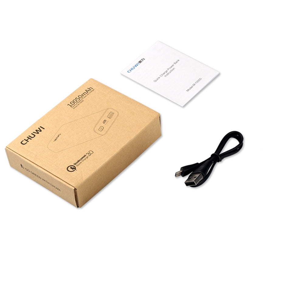 CHUWI M - 10000 Qualcomm Certification Two-way Quick Charge 3.0 10050mAh Mobile Power Bank