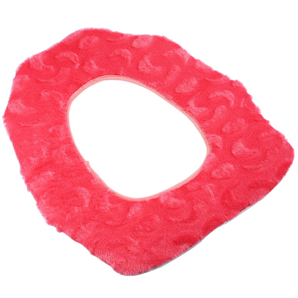 Creative Soft Plush Surface Toilet Seat Mat Close Washable PU Back Cover Winter Warm Cushion